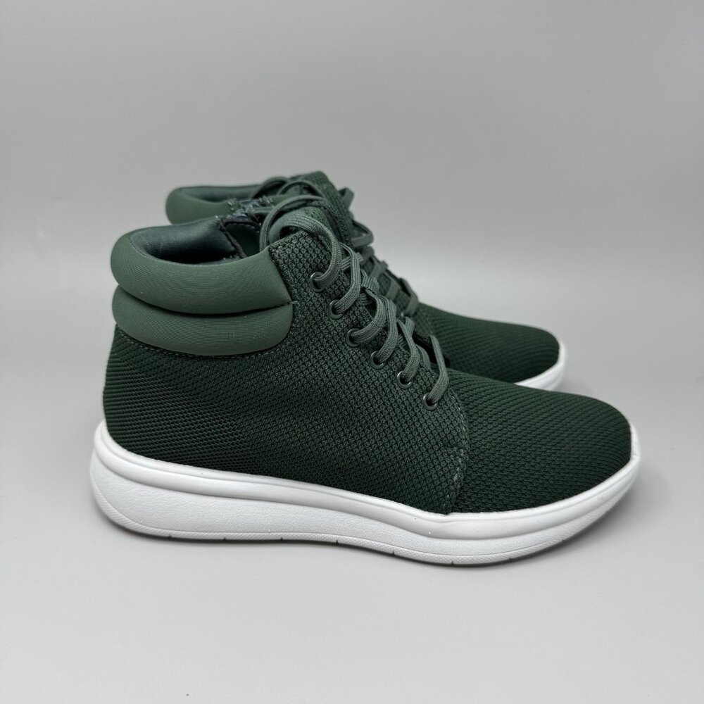 CLOUDSTEPPERS by Clarks Womens Washable Knit Boots Ezera Tie Green Size 6 New